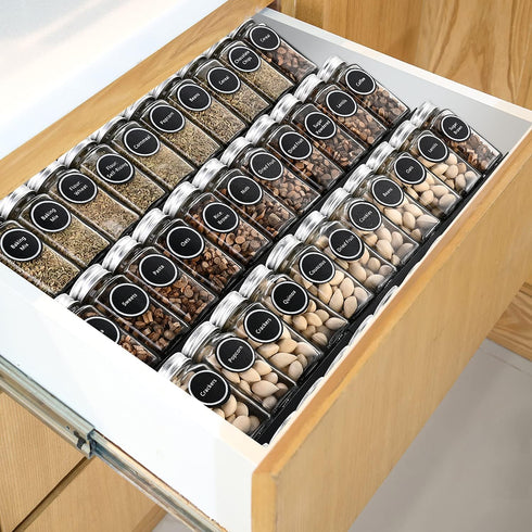 Expandable Spice Rack Organizer - Mulush Metal Tray for Kitchen Storage