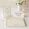 ANGEL & DOVE Funeral Guest Book & 2 Signs Set - Ivory, 12 x 8 for Memorial or Celebration of Life