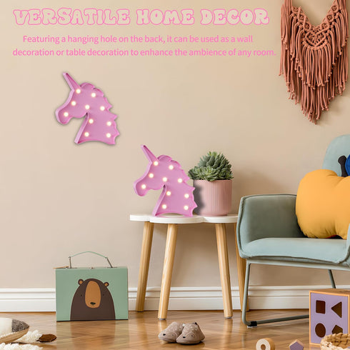 Adorable Pink Unicorn Night Light - Perfect for Girls' Rooms & Parties
