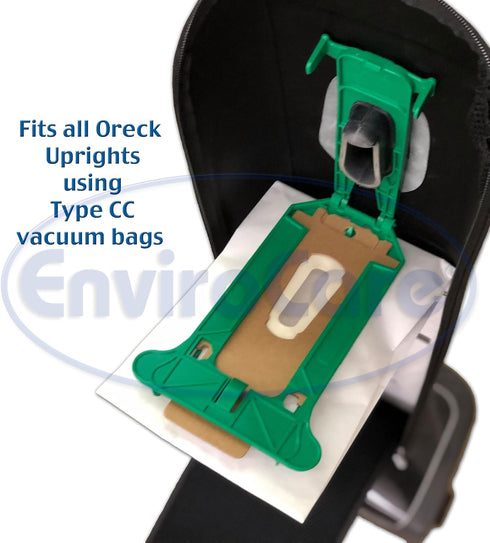 EnviroCare Oreck Vacuum Cleaner Bags to Fit Style CC and All Upright Models, X-Large, 8 Pack, White