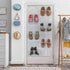 Simple Houseware Over The Door Hanging Shoe Organizer, Large, 24 Pockets, White (56" x 22.5")