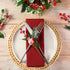 WILLBOND 24 Poinsettia Pcs Christmas Picks and Spray Christmas Tree Red Berry Pine Picks Artificial Faux Berry Branches