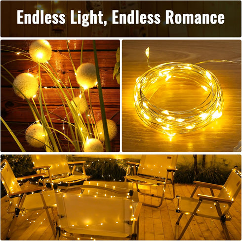 30 Pack White,7Ft 20LED ZSJWL Fairy Lights Battery Operated Warm Mini String Light, Waterproof Twinkle Light Silver
