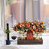 DUOER 3 Pcs Mason Jar Centerpiece Table Decorations for Dining Table Decor Farmhouse Coffee Table Decor with Wood Tray