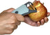 2-in-1 Rotating Peeler with Straight and Serrated Stainless Steel Blades (Light Blue)