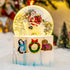 14 Christmas Snow Globes Clearance, Santa's Winter Musical,Hand-Painted Music Box,Colorful Lights, Auto Snowfall
