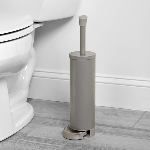 Zenna Home Nickel Smart Accessories NeverRust Rustproof Toilet Bowl Brush Holder (EBH1ALBNL)