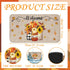Winter Fall Door Mat | Non Slip Farmhouse Welcome Mats for Outdoor Indoor, Snowflake Pumpkin Floor Door Mat, 27.6x15.7