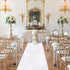 Shimmer White Aisle Runner 2x15ft for Wedding Ceremony, Sequin Outdoor Rug Runner