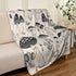 JIASTGO Cozy 40''X50'' Mushroom Throw Blanket Soft Warm Mushrooms Blankets Fuzzy Plush Fleece Mushroom Blanket Gifts