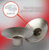 Ner Mitzvah Reusable Metal Candlestick Liners, Drip Guards, Nickel Plated Protector Bobeches, Silver, 2 Pack