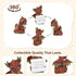 Aura Mojo Dragon Figurine - Fantasy Decor Statue with Customizable Sticker, Emotional Support Gift for Bookshelf & Desk