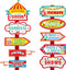 20 Pieces Circus Carnival Party Direction Signs, Birthday Showman Themes Decor Accessories