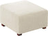 Flamingo P Stretch Ottoman Cover - Square Ottoman Slipcover Furniture Protector - Biscotti Beige