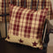 The Country House Collection Burgundy Farmhouse Star Pillow, 16"