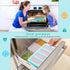 Silicone Freezer Tray with Lid, 1 Cup Food Freezer Tray for Soup, Sauce, Aqua, 1-Pack