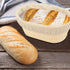 2 PCS 8 Inch Oval Long Banneton Brotform, Rattan Bread Dough Proofing Rising Basket & Liner for Bakers
