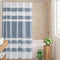 Madison Park Shower Curtain, Waffle Weave Striped Design Fabric, 72"x72", Blue, with 3M Scotchgard Moisture Management