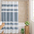 Madison Park Shower Curtain, Waffle Weave Striped Design Fabric, 72"x72", Blue, with 3M Scotchgard Moisture Management