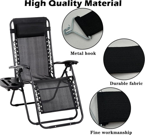 6 Ostlttyn Zero Gravity Chair Accessories, Pcs Thicken Gravity Chair Belts, Fabric Reinforced Anti-Crack Belt