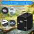 Simple Deluxe 6L Portable Mini Fridge with Observation Window, Warmer and Cooler for 9 Cans, Eco Friendly, Black