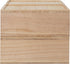 Martha Stewart Weston Stackable Wooden Storage Boxes with Pullout Drawers, 3 Pack, Light Natural