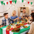 3 Pieces Italian Flag Rectangular Tablecloth Decorations, 54 x 108 Inch Plastic Table Cover for Party Family Gathering