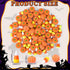 Halloween Resin Charms - 80Pcs Fake Pumpkin Candy Corn Mini Ornaments for DIY Craft Making Decorations