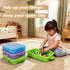 SailStart 4 (3.8L) 3 Pack, Qt Sensory Bin With Lid - Stackable Storage Sensory Bins with Lids, Portable Sandbox