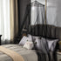 VISATOR Mosquito Net Bed Canopy for Girls,King Canopy Bed Curtains Queen Size from Ceiling,Dome Mosquito Netting Bed
