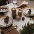 13 95 Inch, HARORBAY White Table Runner x Farmhouse Silver Dresser Scarf for Dining Room Kitchen Party Winter Holiday