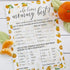 DISTINCTIVS Orange Little Cutie Baby Shower Game - Who Knows Mommy Best Game Cards, 20 Count