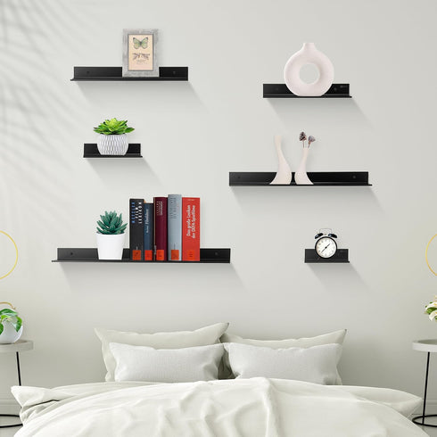 Z metnal Small Floating Shelves – Mini Metal Shelf for Collection Action Figures, Decor Display Wall Shelf, Aluminum,