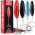 Zulay Double Grip Milk Frother with Holster Stand Handheld Electric Coffee Frother,