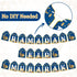 WATINC 2 in 1 Ramadan Banner Eid Mubarak Decoration, No DIY Needed Hanging Banners Decor for Home, Tree, Wall 10 Feet