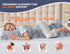 20x54 WSOFRLAC Bed Memory Foam Pillows with Removable Covers for Queen Bed Soft Nursing Couch Pillows with Long Pillow