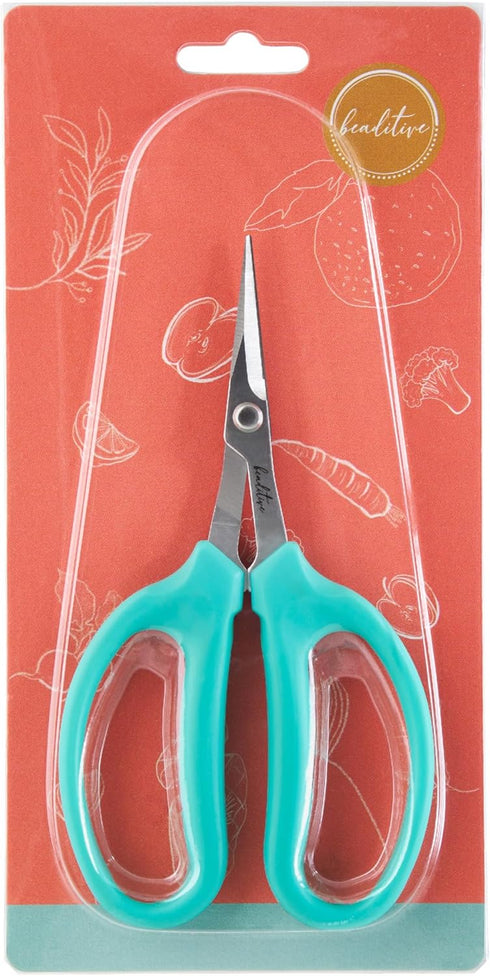 Beaditive Culinary Herb Scissors - Compact 6.5-Inch Stainless Steel Kitchen Scissors for Snipping Fresh Herbs