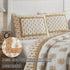 VHC Brands Avani Gold Boho Farmhouse Bedroom Decor - Standard Sham 21x28 for Stylish Home Decor