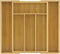 JoyJolt Bamboo Expandable Drawer Organizer for Kitchen Utensils, Adjustable Cutlery Tray with 4-6 Slots