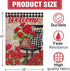 Welcome Spring Geranium Red Flower Decorative House Flag, Black White Buffalo Plaid Floral Pot Chair Garden Yard Outside Decorations, Summer Farmhouse Vintage Rustic Outdoor Large Decor 28x40