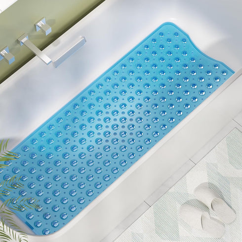 40 16 Inches, AmazerBath Shower Mat Non Slip x Bathtub Mat Shower Stall Mats with Suction Cups and Drain Holes, Non