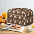 Coffee Design 4 Slice Toaster Dust Covers, Long Slot Decorative Lotus Print, Stain Resistant Appliance Cover