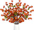 Artflower 6 Pack Artificial Silk Plum Blossom 23.6’’ Fake Flower Stems for Table Centerpieces Home Wedding Decoration