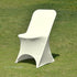 1 Spandex Folding Chair Covers with Arched Front Design - Durable and Stylish Slipcovers for Wedding Receptions
