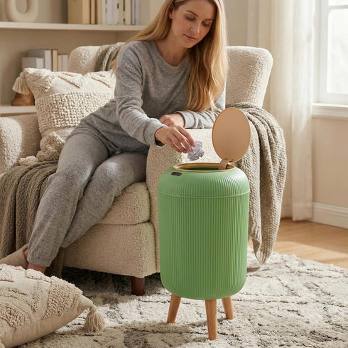 Pukomc Smart Sensor Wastebasket, Convenient and Hygienic Easy to Use, Technology Sensor Waterproof Wastebasket Plastic