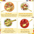 Gold Serving Utensils Set - 12 Pcs Stainless Steel with Slotted Spoons, Forks, Tongs, and Soup Ladle