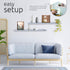 Kiera Grace Floating Shelves for Wall - Pack of 1, 23" L x 4" W x 2" H, Easy to Assemble, Black
