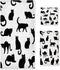 Black Cats 3 Piece Towel Bathroom Sets, 1 Bath Towel, 1 Washcloth,