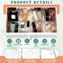 Tioncy 16 Pcs Clear Drawer Organizers - Stackable Small Makeup Storage Bins for Office, Bathroom, Kitchen