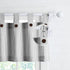 July Joy Cotton Valance Curtains, 18 Inches Long Country Kitchen Curtains for Small Window, Black